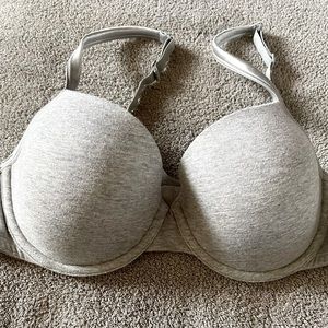 Lane Bryant Gray Cotton T-shirt Bra